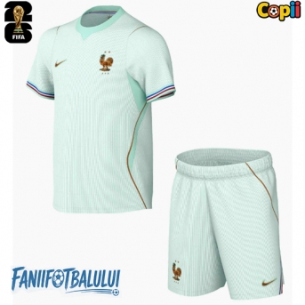 Franța Echipament de Fotbal Replică Mondial 2026 Copii Deplasare (+ Șorturi)